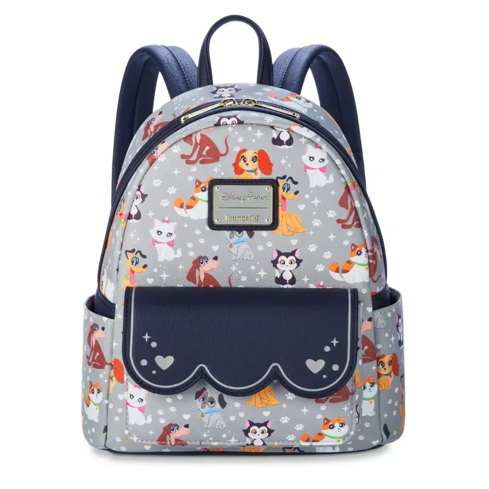 Loungefly Disney Parks Pets Cats & Dogs Mini Backpack Art Style - NEW - Picture 1 of 3